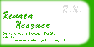 renata meszner business card